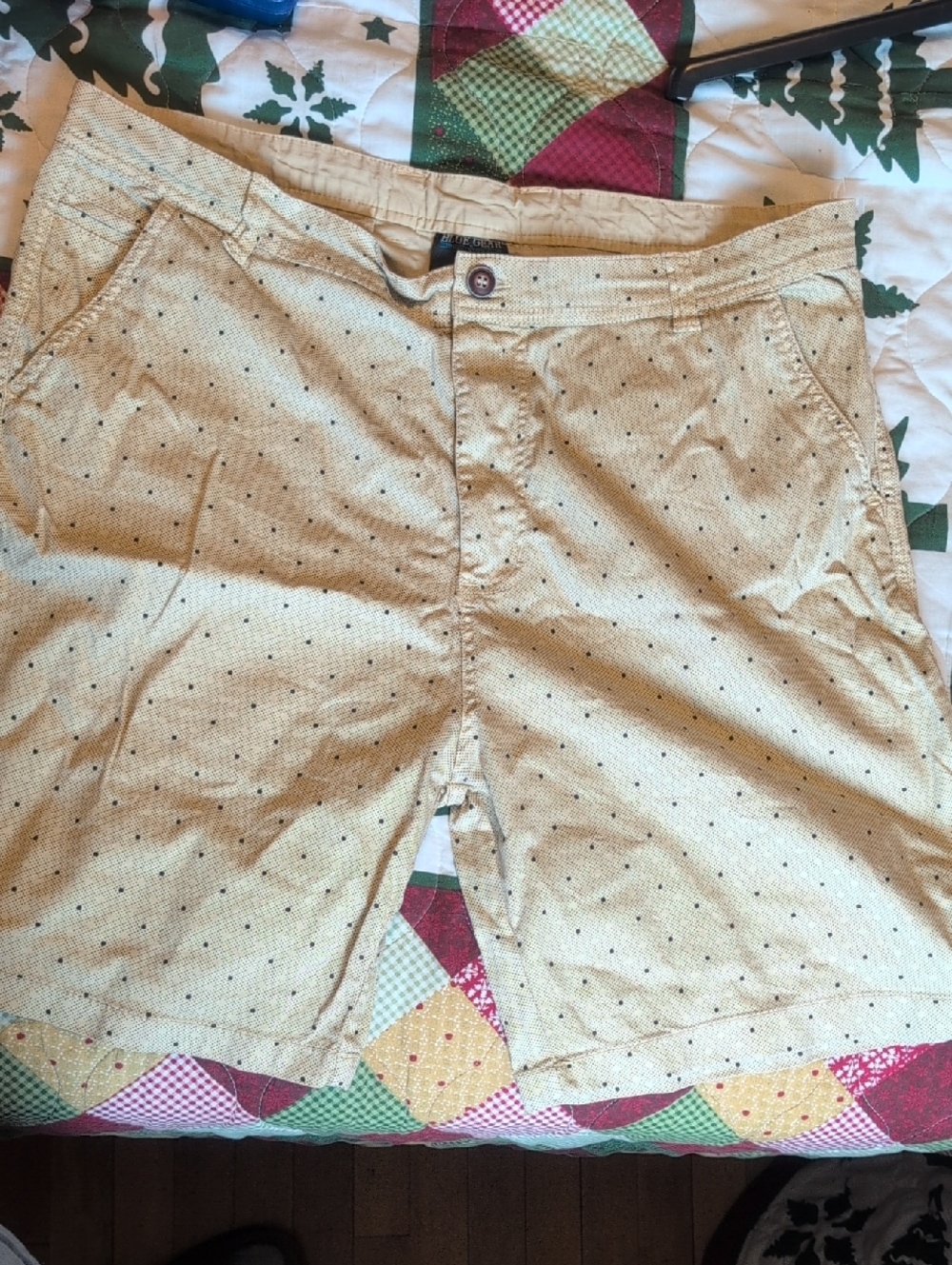 Men's Tan Microdot Chino Shorts